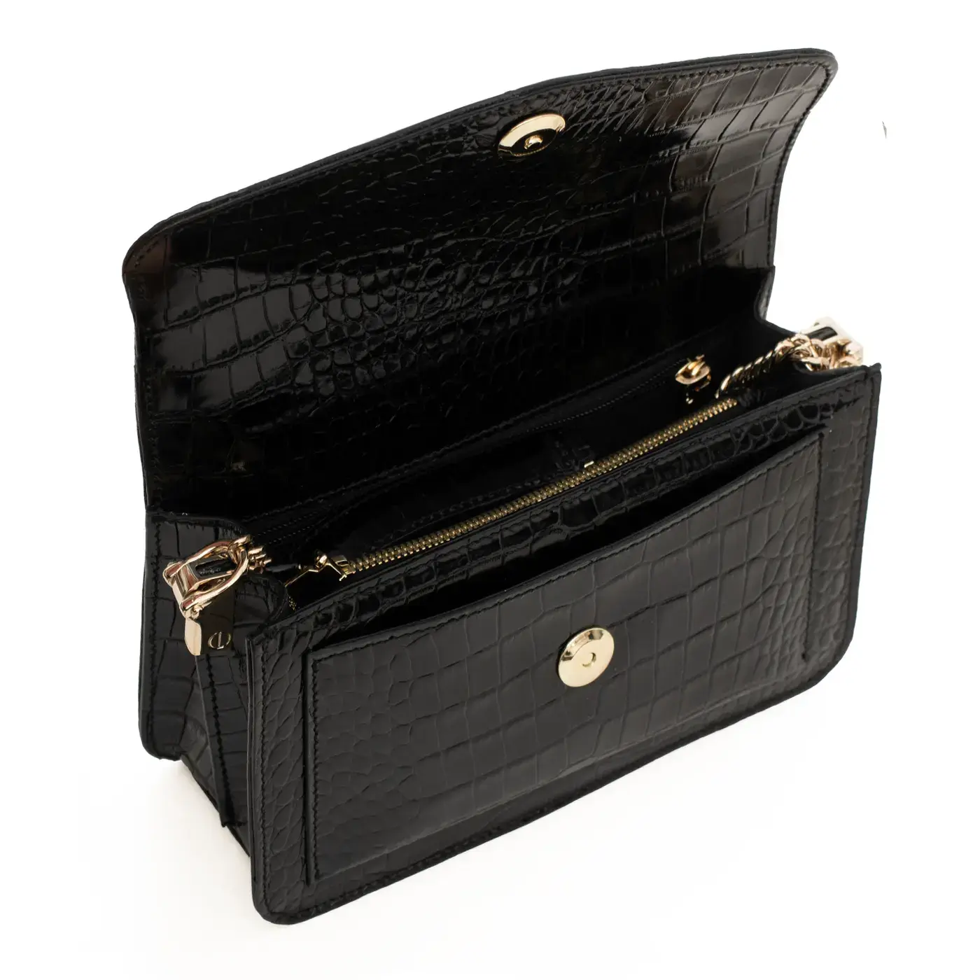 Crocodile Print Leather Handbags